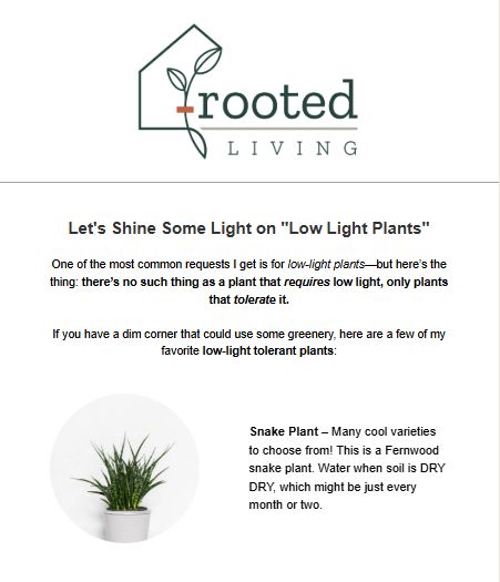 Rooted Living Newsletter: January 30, 2025.