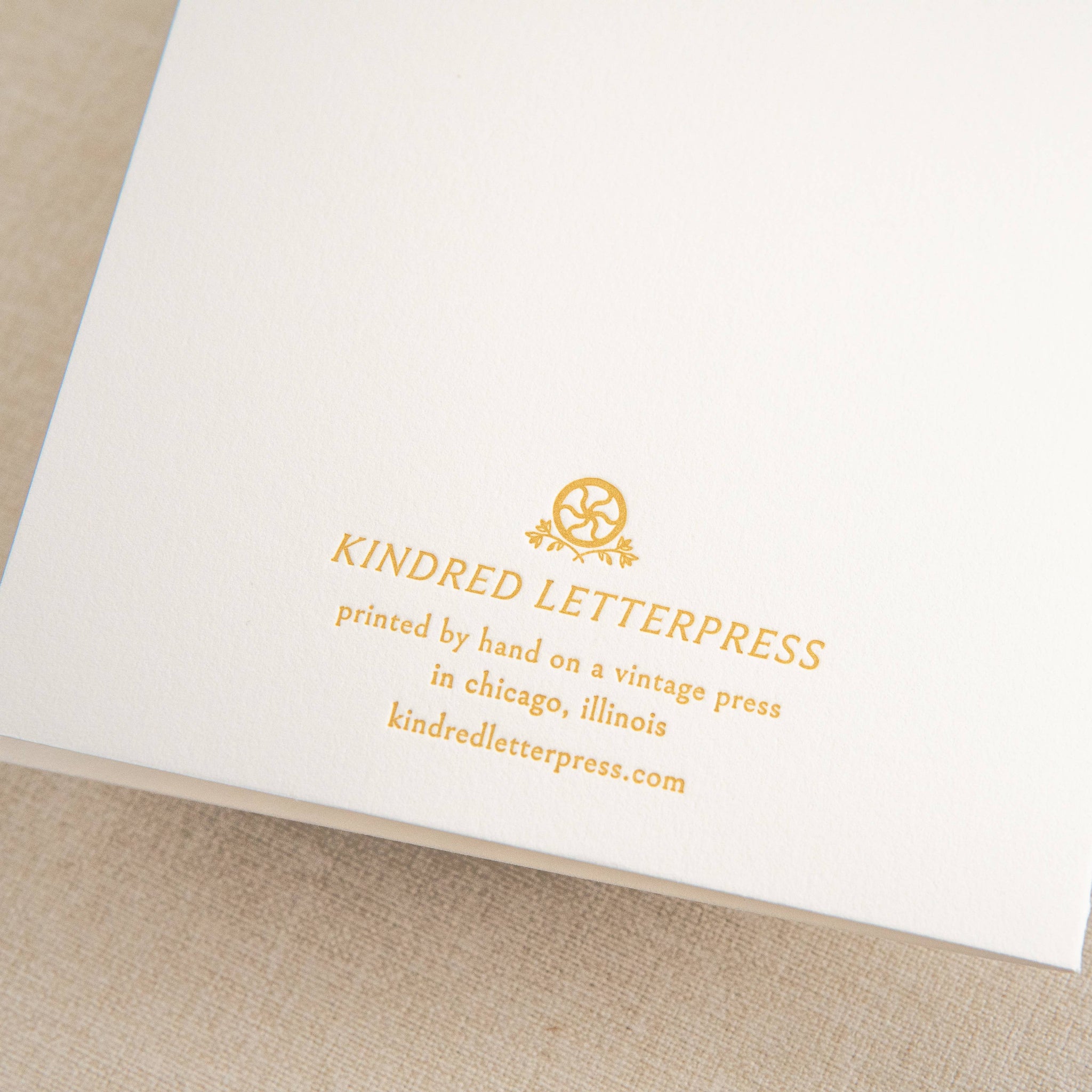 Kindred Letterpress - Champagne Congrats Card | Letterpress Congratulations Card