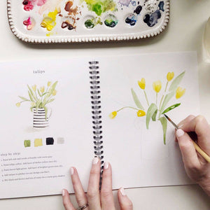 emily lex studio - flowers watercolor workbook