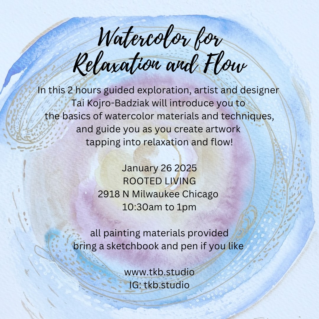 Watercolor for Relaxation and Flow || Sunday, January 26
