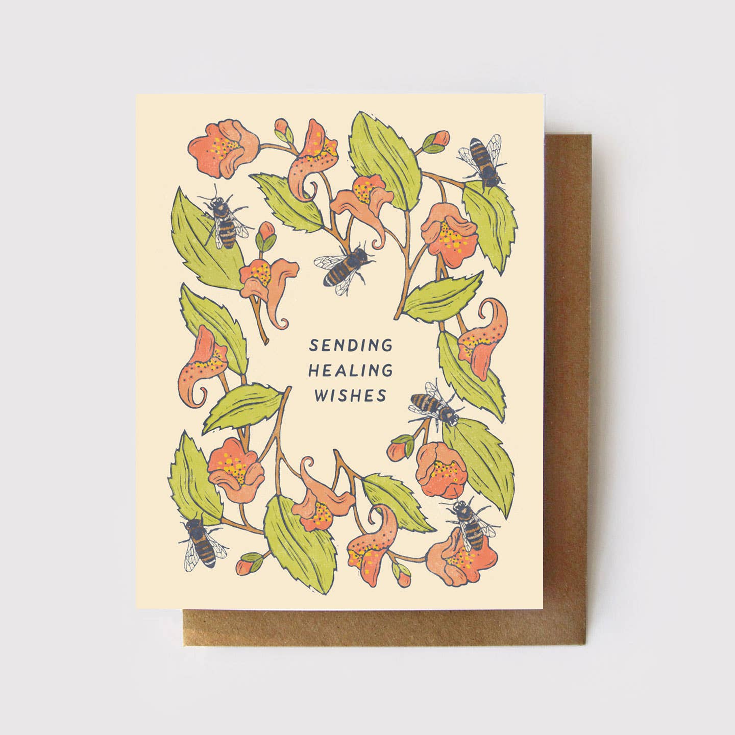 Root & Branch Paper Co. - Sending Healing Wishes - Jewelweed Card: Zero Waste, NO Packaging