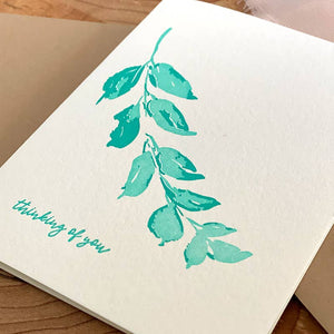 Stack Paper Press - Thinking of You Letterpress Card