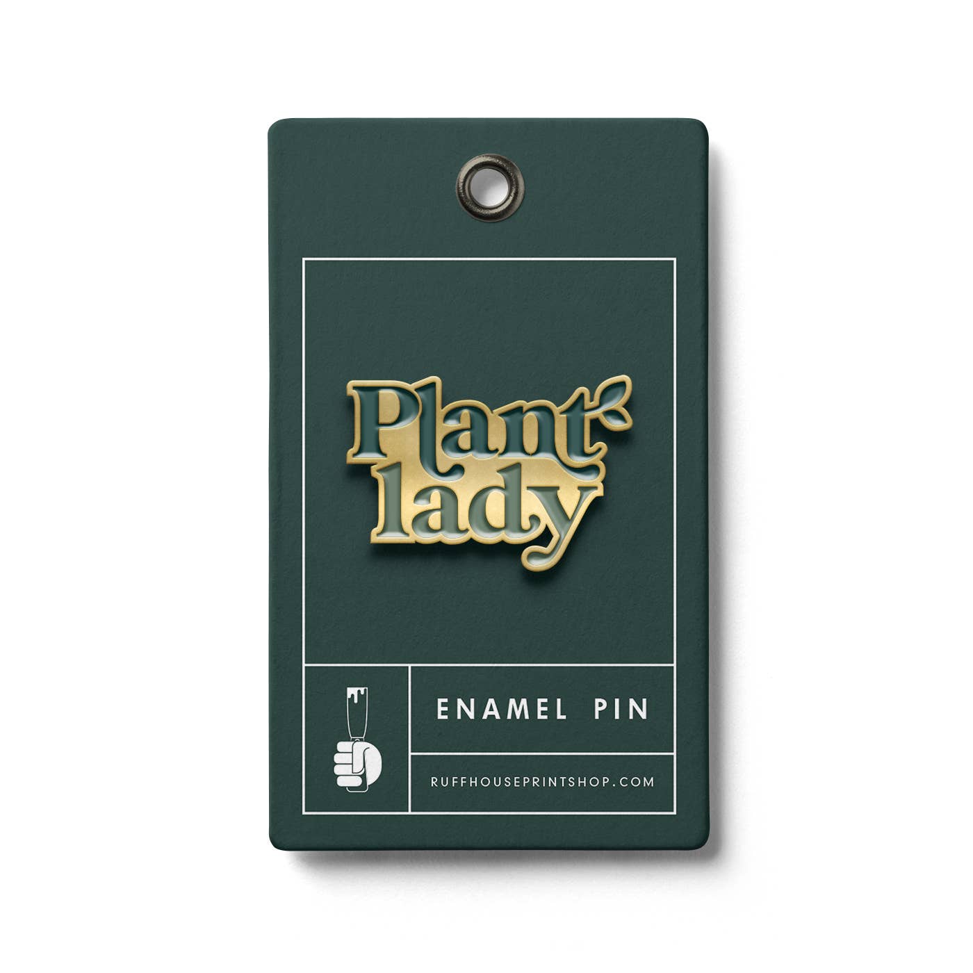 Ruff House Print Shop - Plant Lady Enamel Pin
