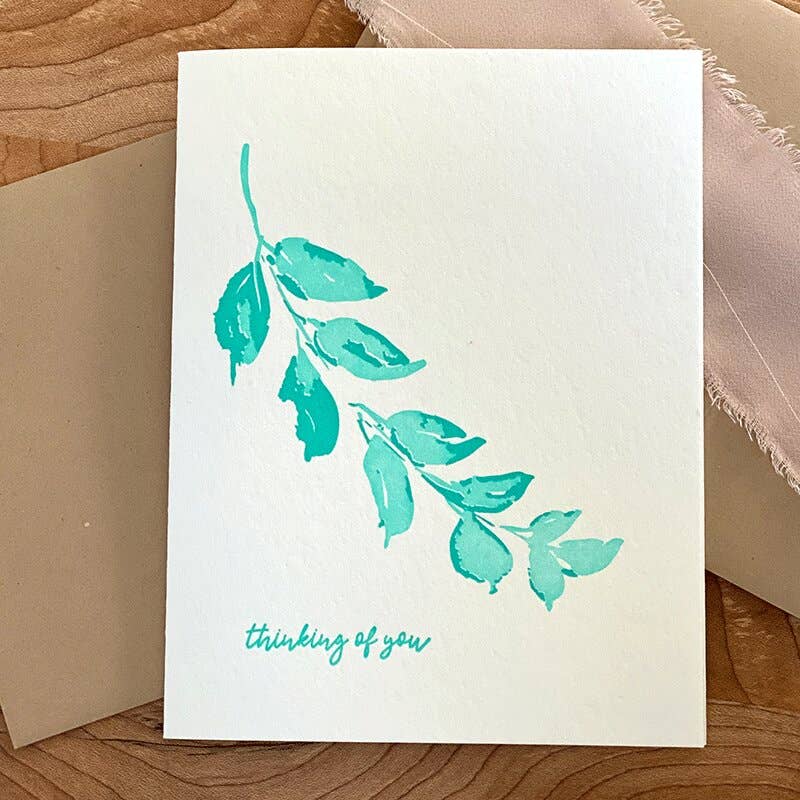 Stack Paper Press - Thinking of You Letterpress Card