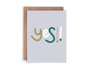 Twentysome Design - Yes! Feminist Cute Friendship Greeting Card