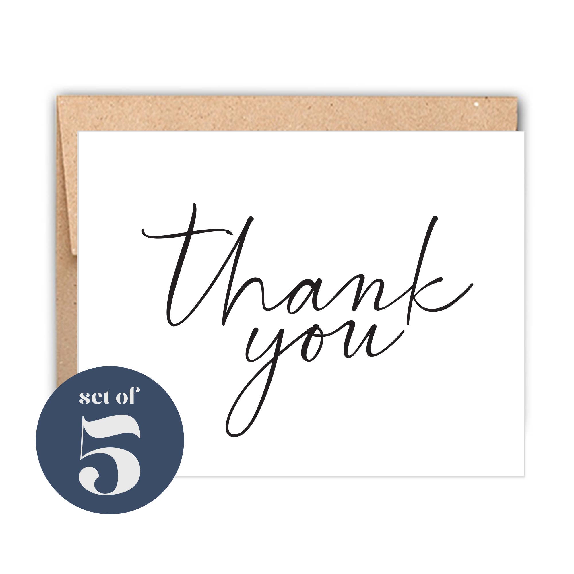 Stack Paper Press - Classic Thank Note Set