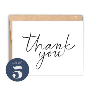 Stack Paper Press - Classic Thank Note Set