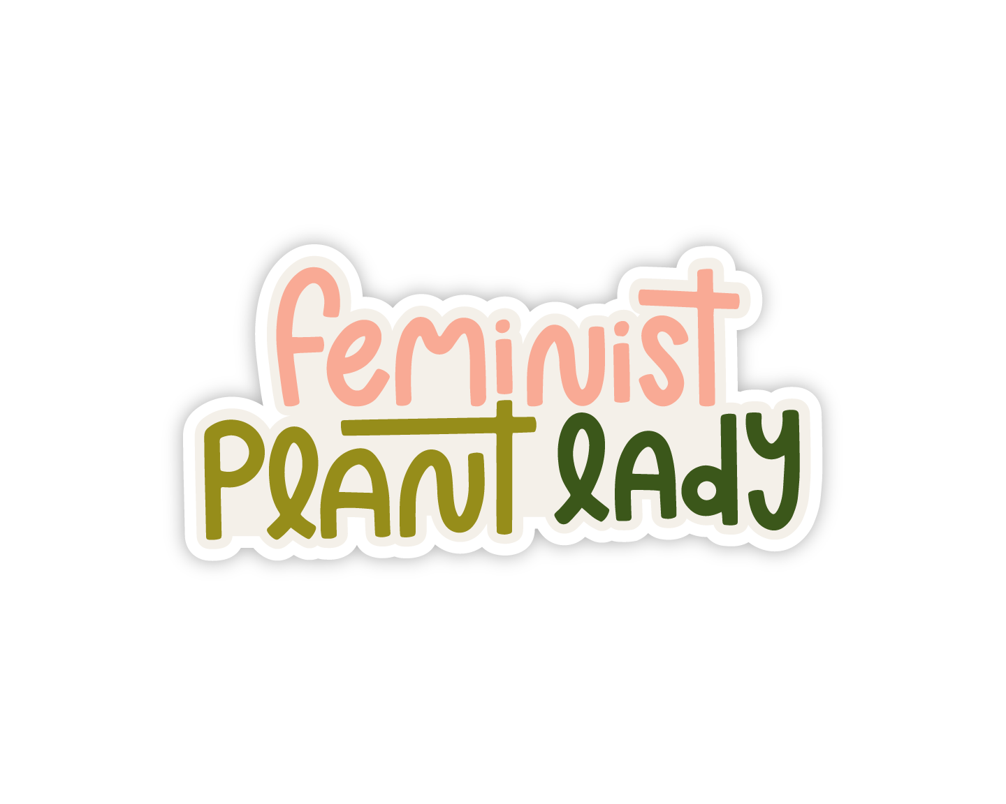 Twentysome Design - Feminist Plant Lady Sticker