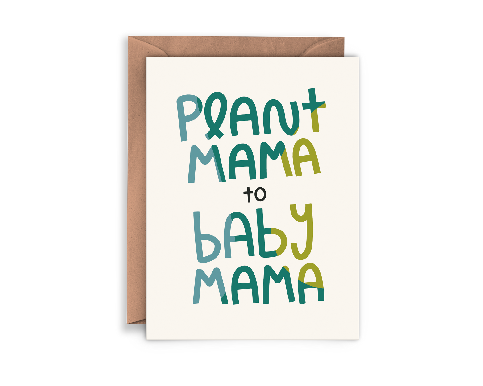 Twentysome Design - Plant Mama to Baby Mama New Parent Card