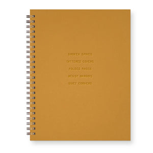 Tattered Covers Journal : Lined Notebook : Saffron Cover | Saffron Ink