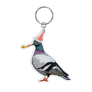 Drawn Goods - New York Pigeon Keychain