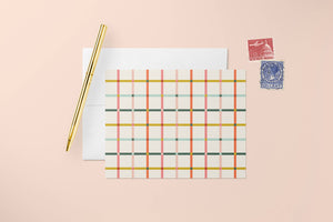 Asteria Studio - Confetti Plaid Notecard Set