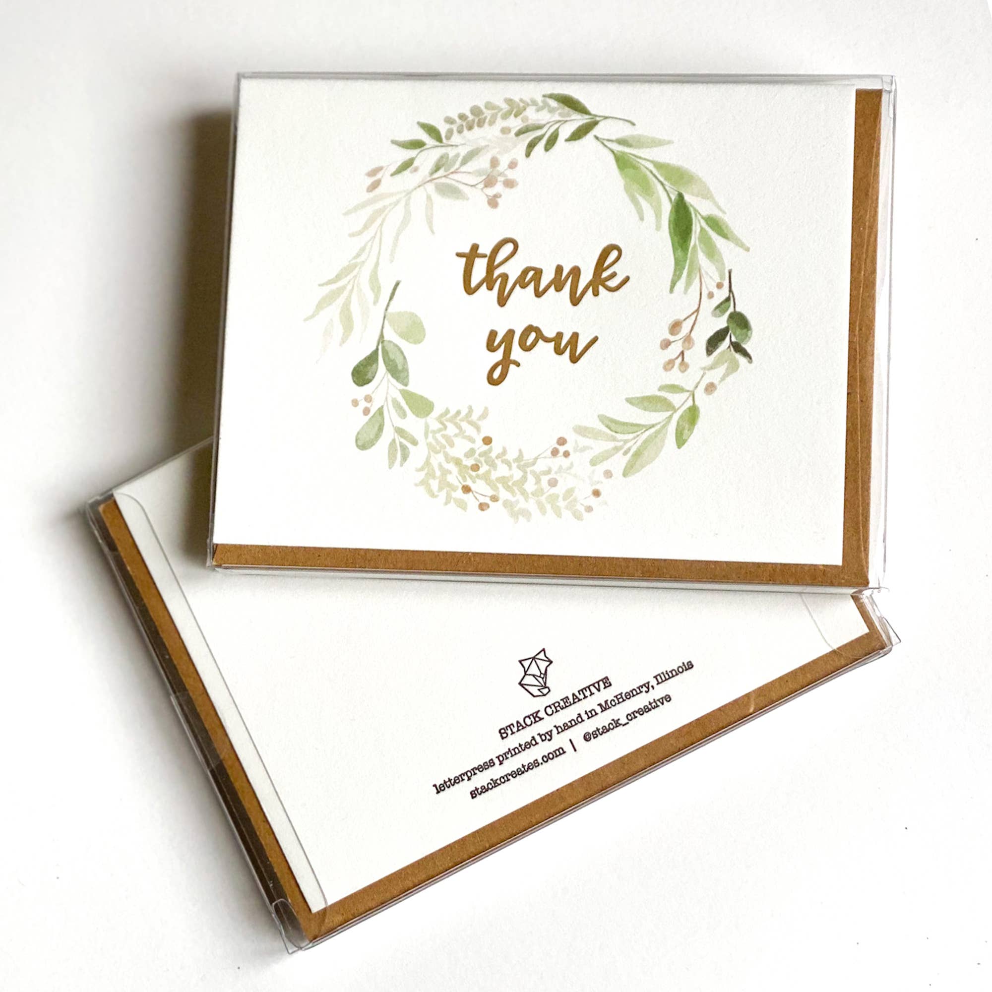 Stack Paper Press - Thank You Card Set - Floral