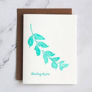 Stack Paper Press - Thinking of You Letterpress Card