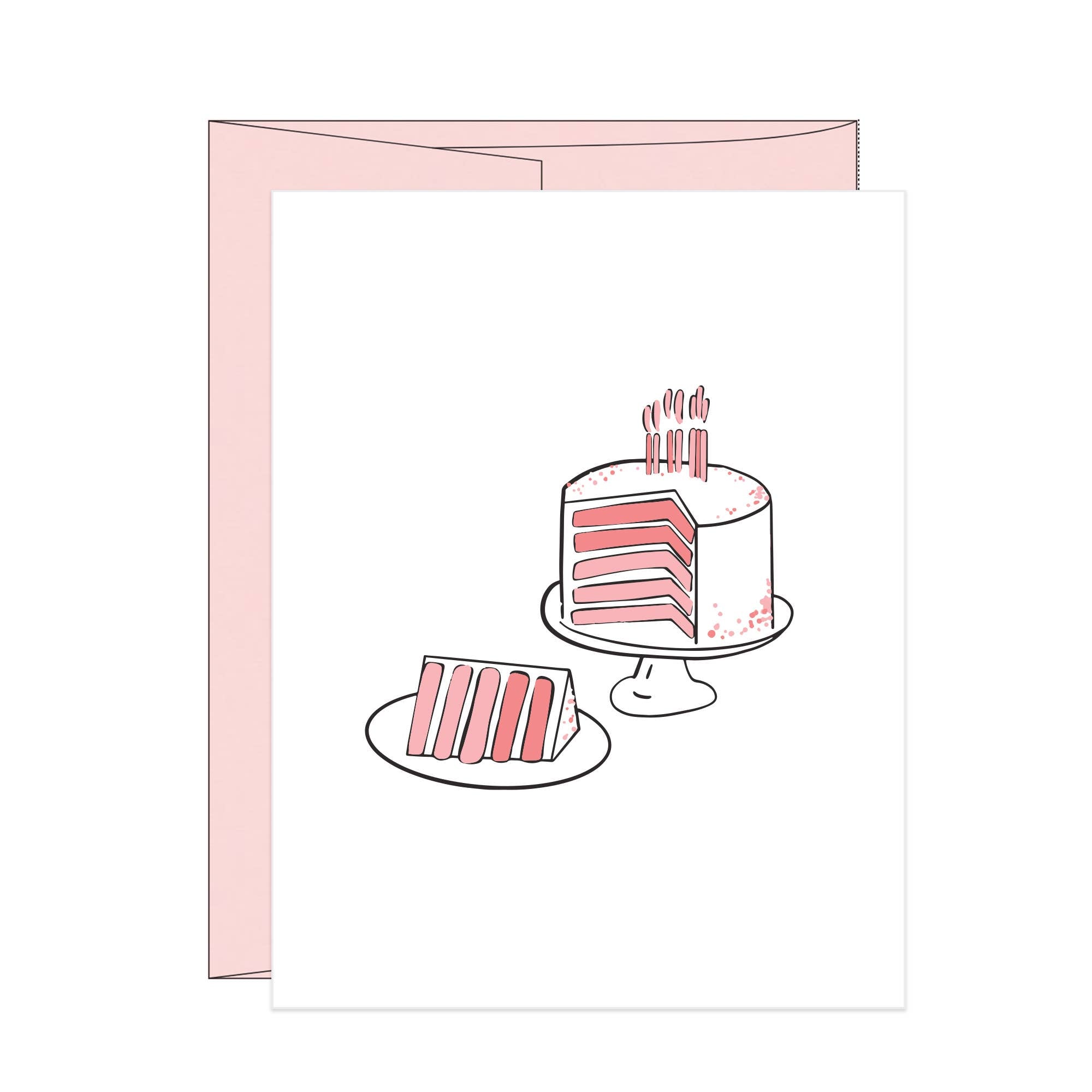 Stack Paper Press - Birthday Cake Letterpress Birthday Card