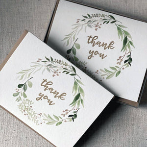 Stack Paper Press - Thank You Card Set - Floral