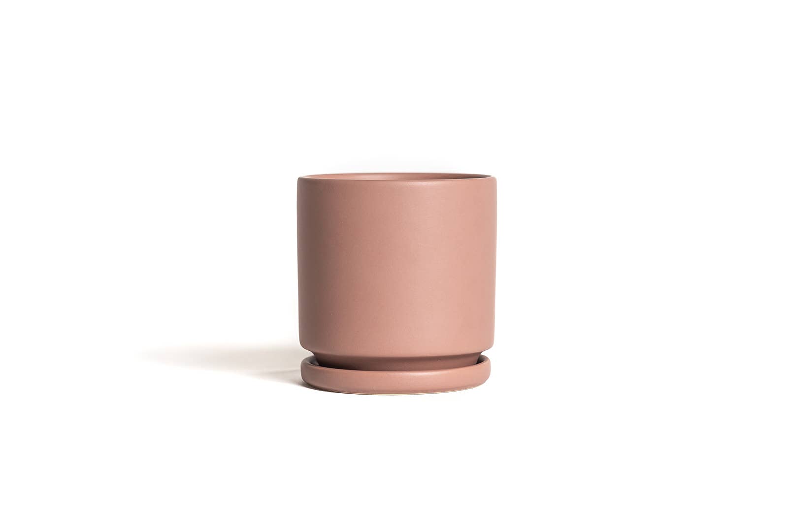 6.25" Gemstone Cylinder Pots with Water Saucers