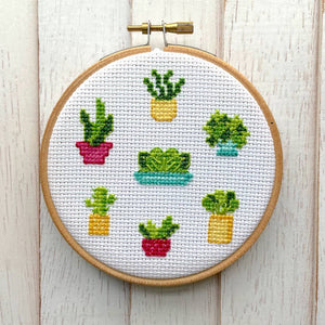 Plant Life Counted Cross Stitch DIY KIT